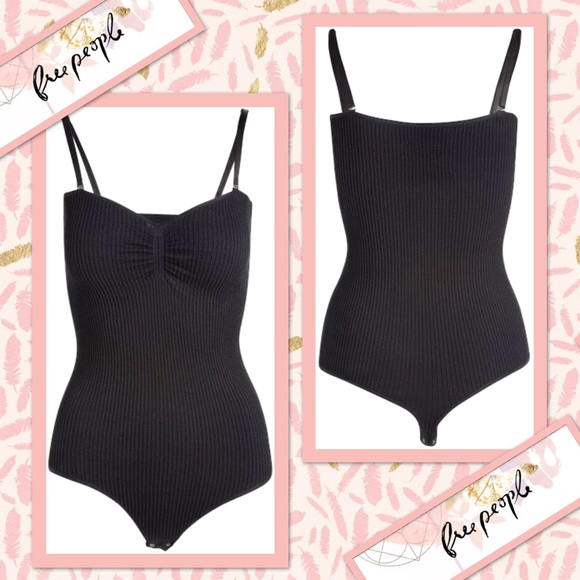 Free People Catch Up Bodysuit in Black - Picture 8 of 8